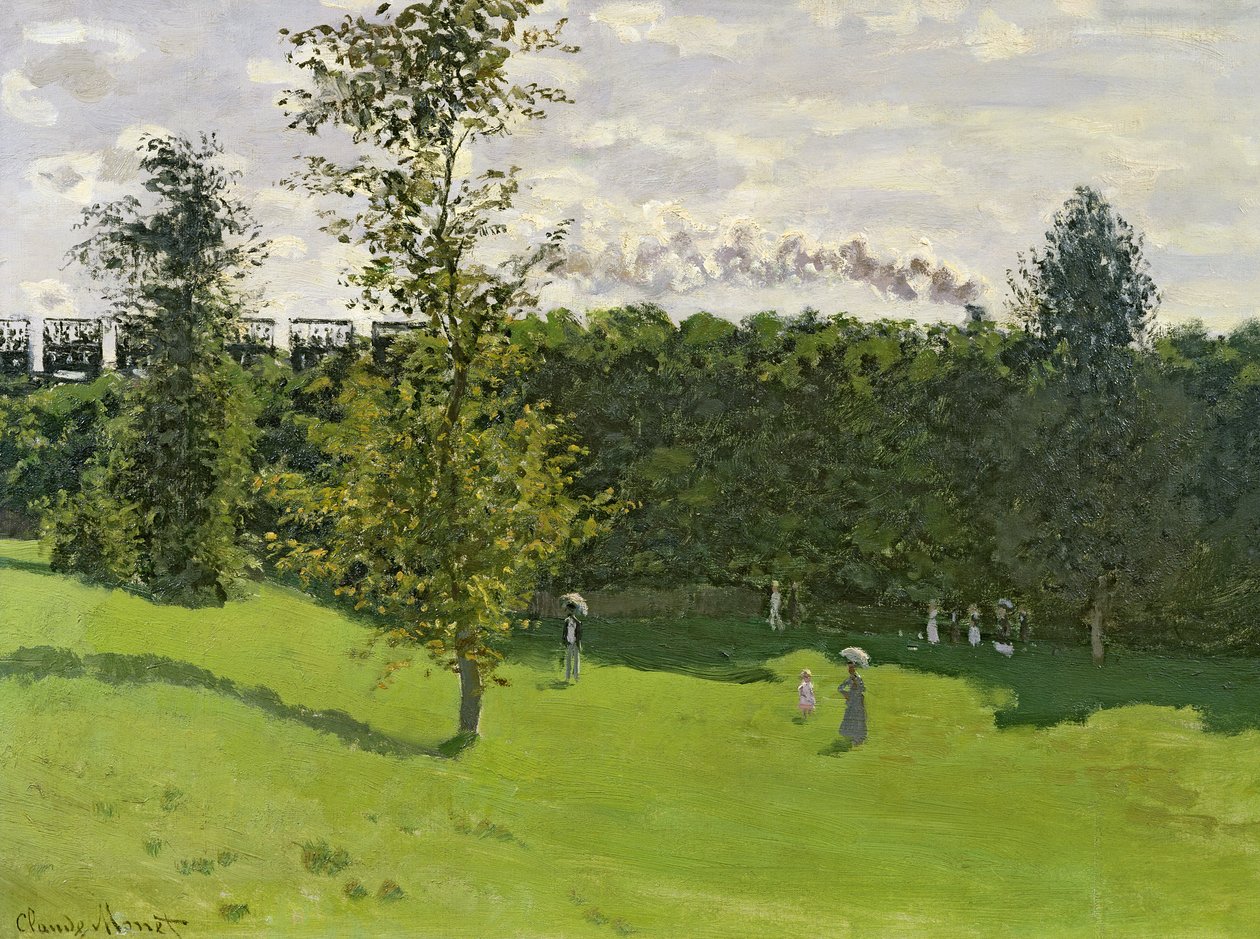 Pociąg na wsi, ok. 1870-71 autorstwa Claude Monet
