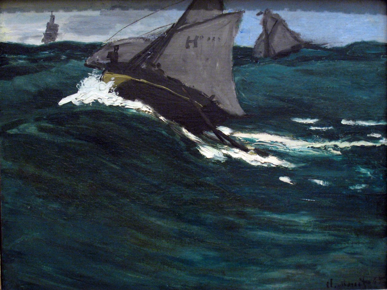 Zielona fala autorstwa Claude Monet