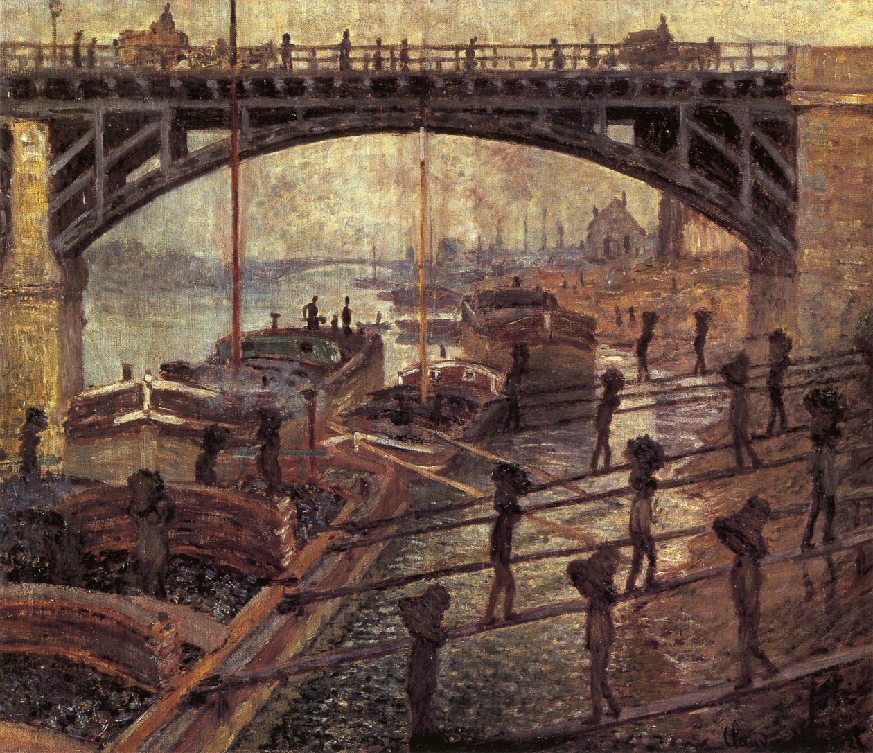 Węgle rozładunkowe autorstwa Claude Monet