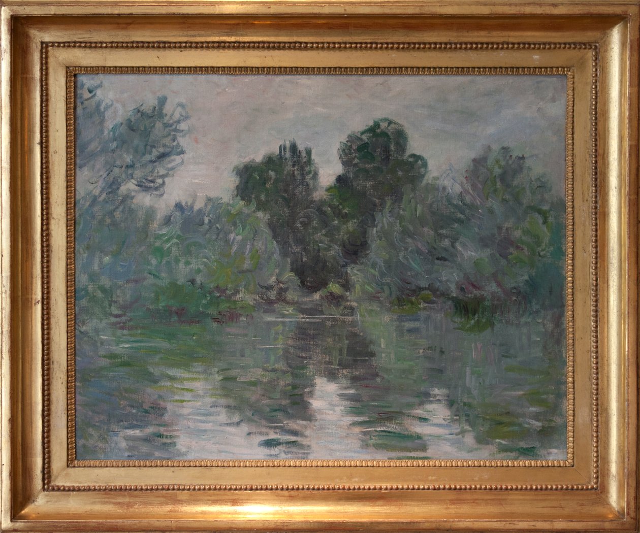 Ramię Sekwany w pobliżu Vétheuil autorstwa Claude Monet