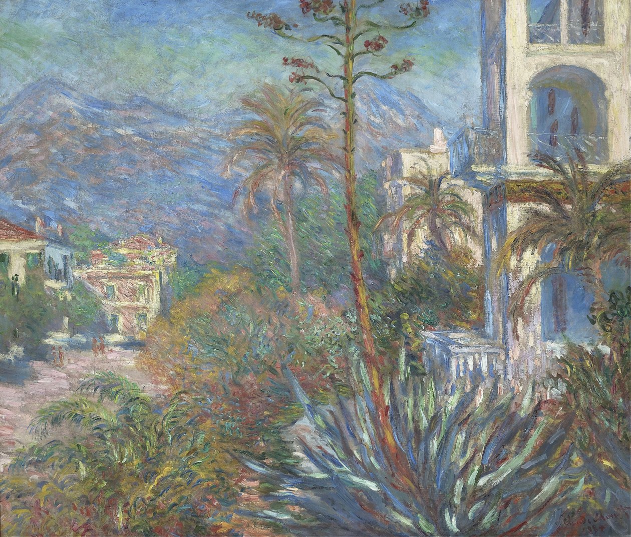 Wille w Bordighera, 1884 autorstwa Claude Monet