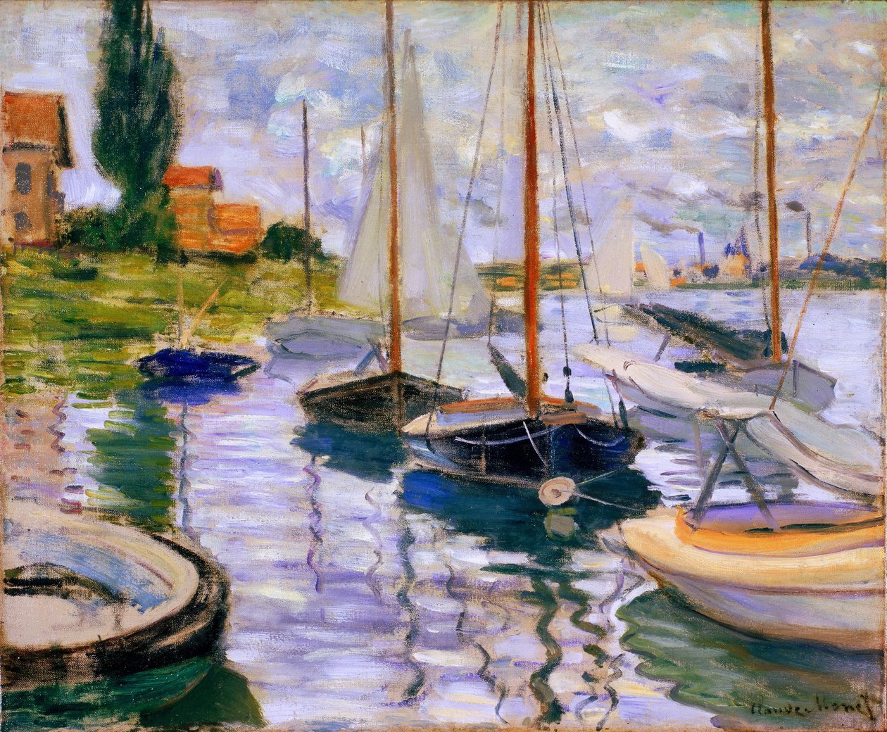 Żaglówki na Sekwanie autorstwa Claude Monet
