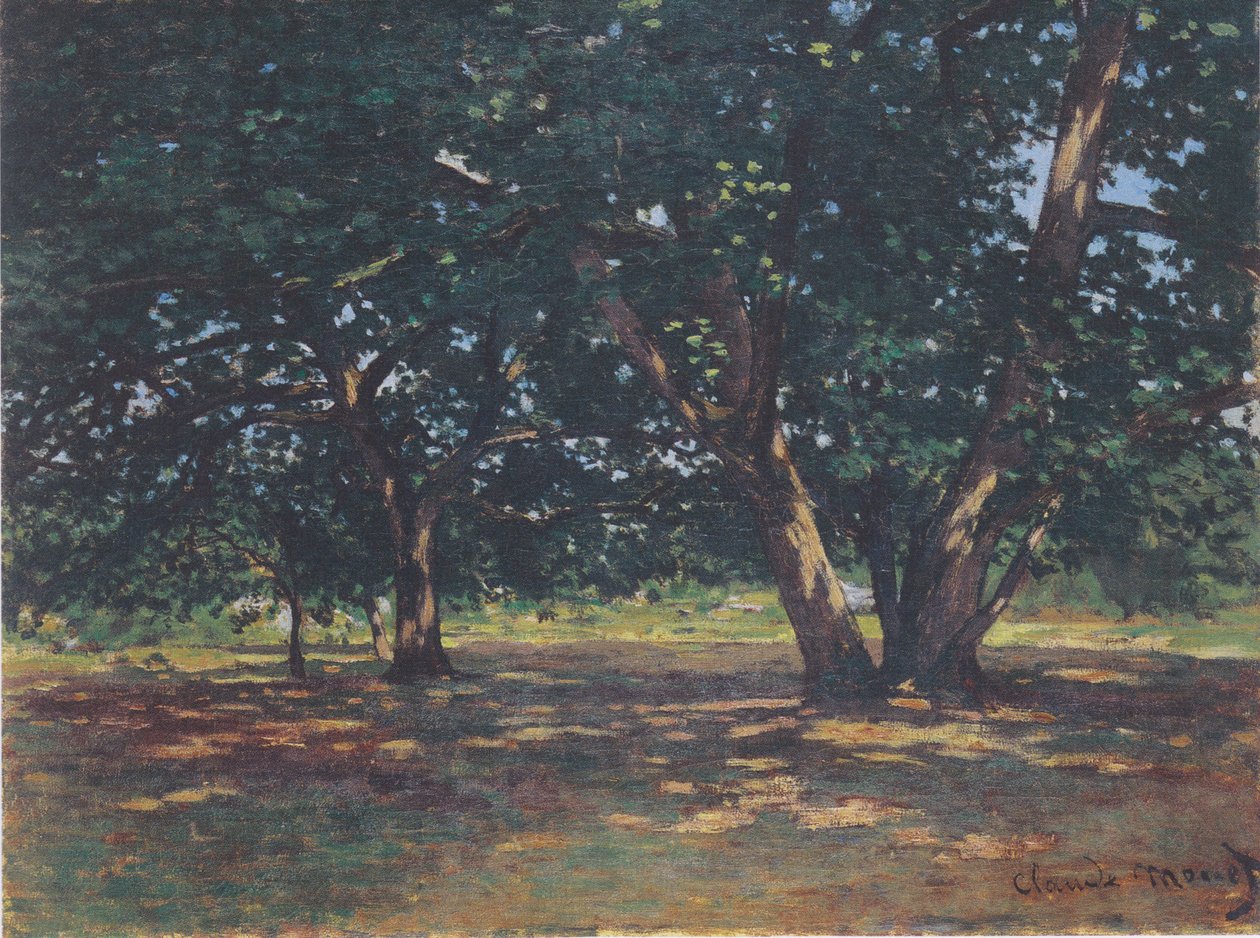 Las Fontainebleau autorstwa Claude Monet