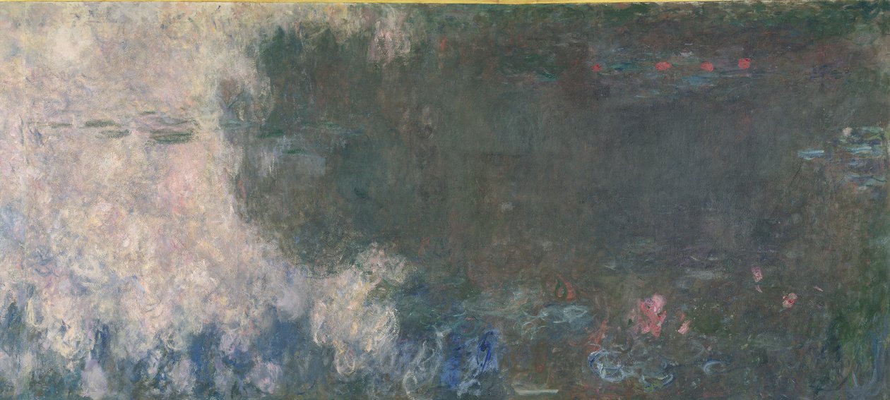 Lilie wodne - Chmury (część lewa), 1914-18 (patrz także 64184 i 64185) autorstwa Claude Monet