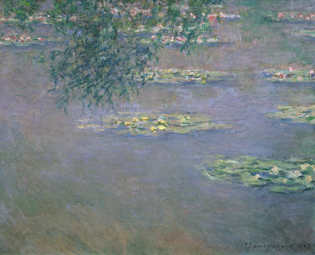 Lilie wodne, 1903 autorstwa Claude Monet