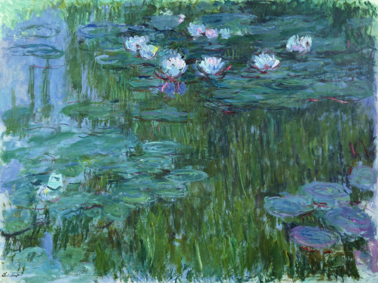 Lilie wodne, 1914-17 (patrz szczegół 158601) autorstwa Claude Monet