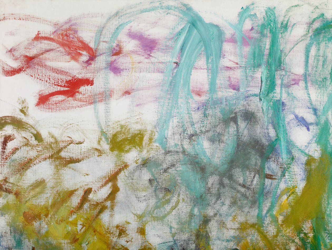 Lilie wodne, 1917-19 fragment 160656 olej na płótnie autorstwa Claude Monet