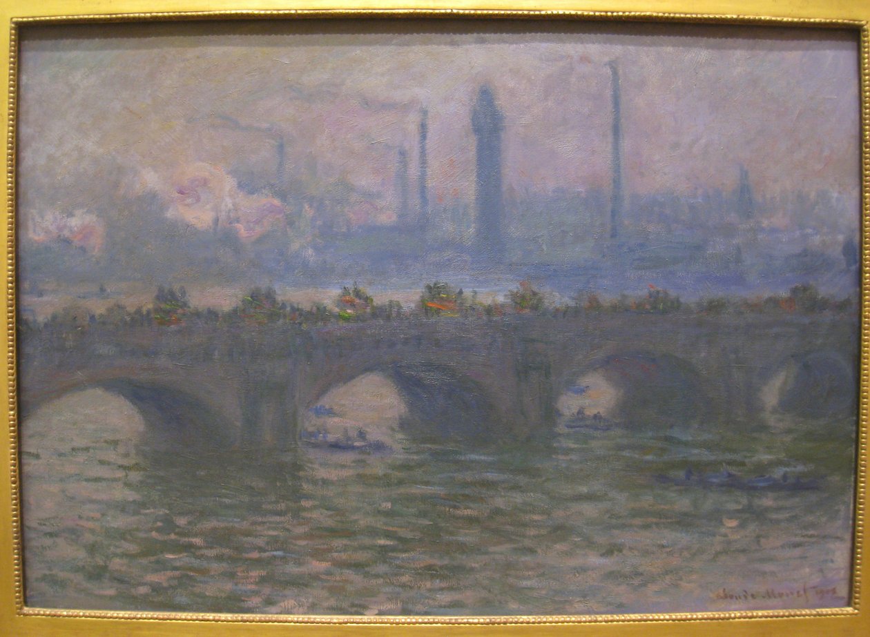 Most Waterloo autorstwa Claude Monet