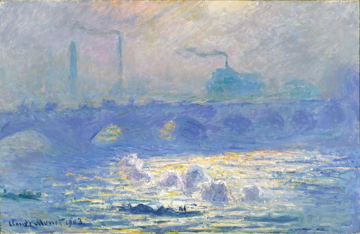 Most Waterloo autorstwa Claude Monet