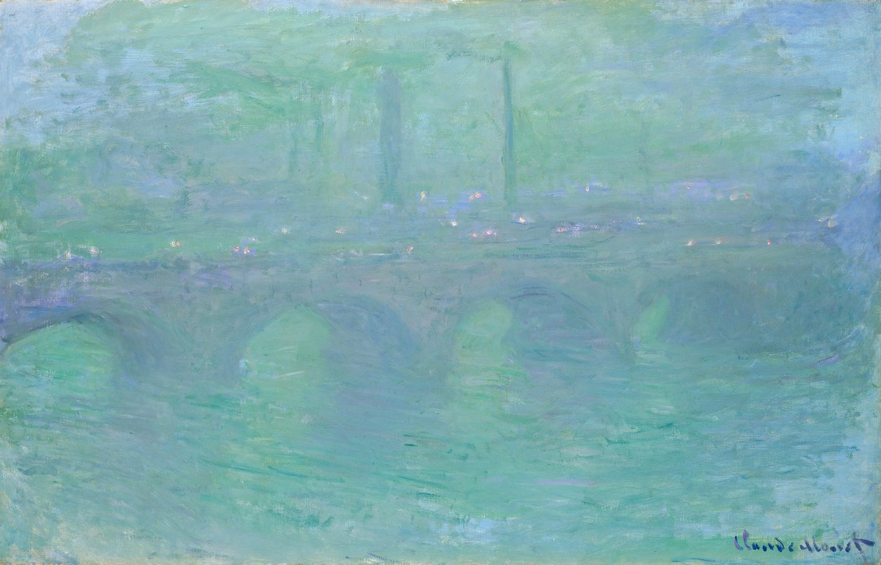 Most Waterloo o zmierzchu, 1904 autorstwa Claude Monet