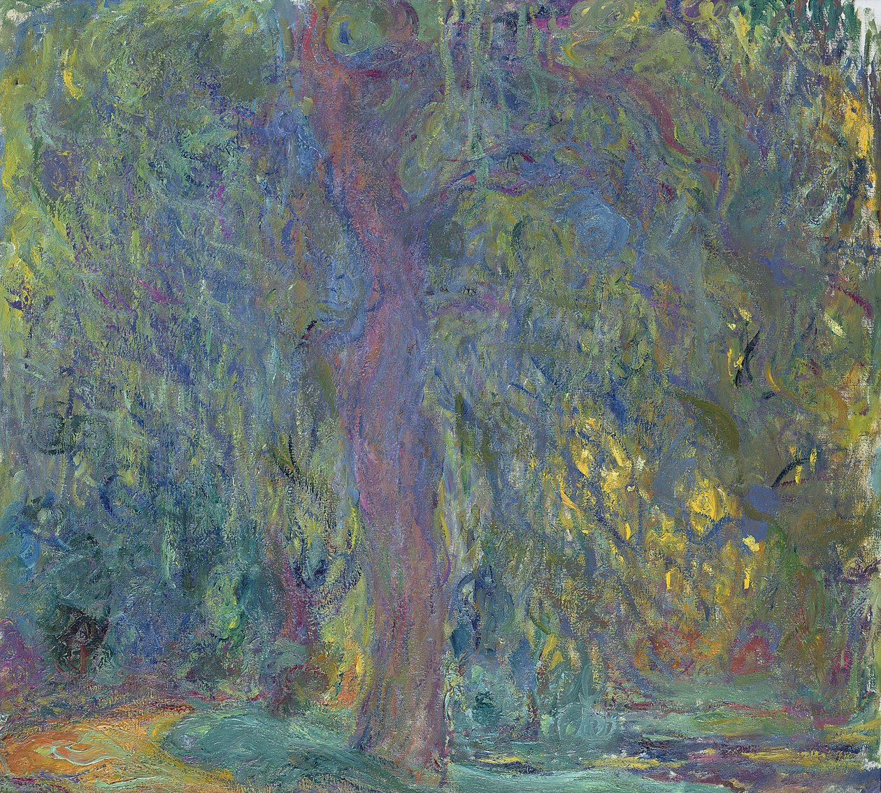 Płacząca wierzba, 1918-19 autorstwa Claude Monet