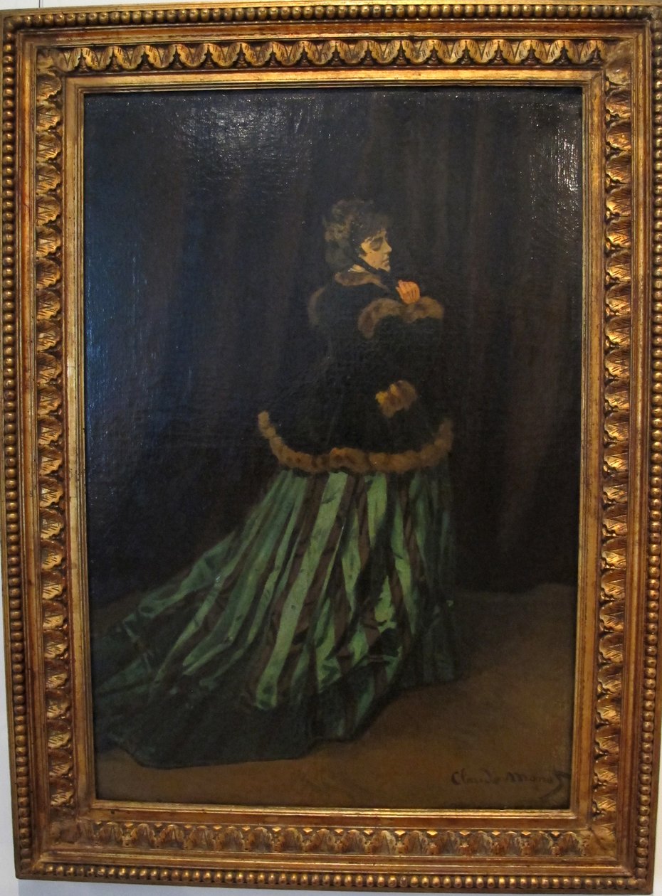kamil-zielona sukienka autorstwa Claude Monet