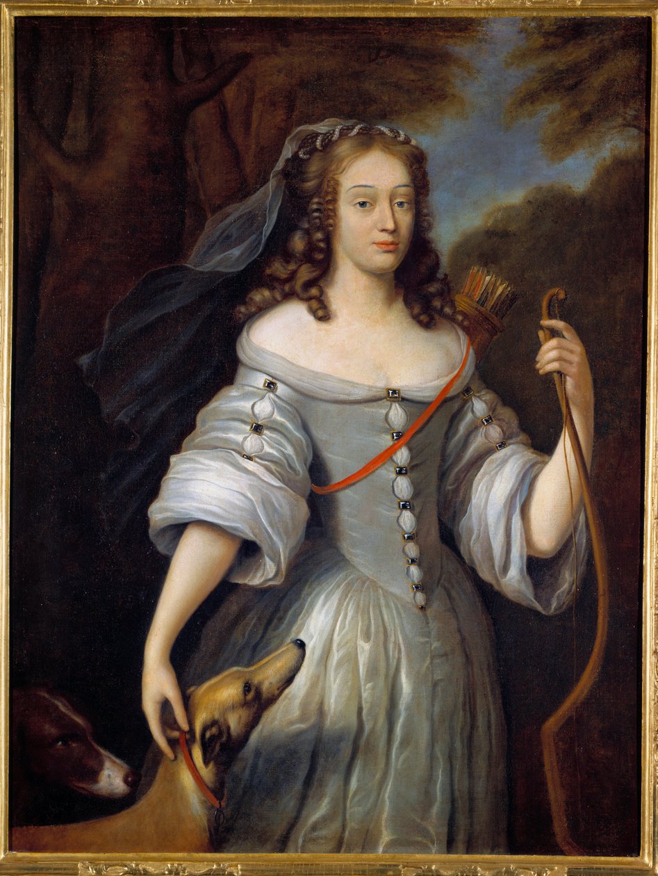 Portret Louise Francoise de la Baume le Blanc (Louise Francoise de la Valliere) Madame de la Valliere autorstwa Claude (after) Lefebvre