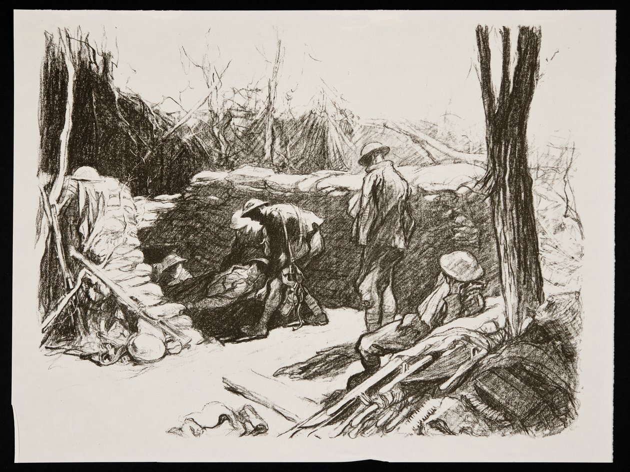 „Zaawansowana stacja opatrunkowa we Francji”, 1917 autorstwa Claude Allin Shepperson