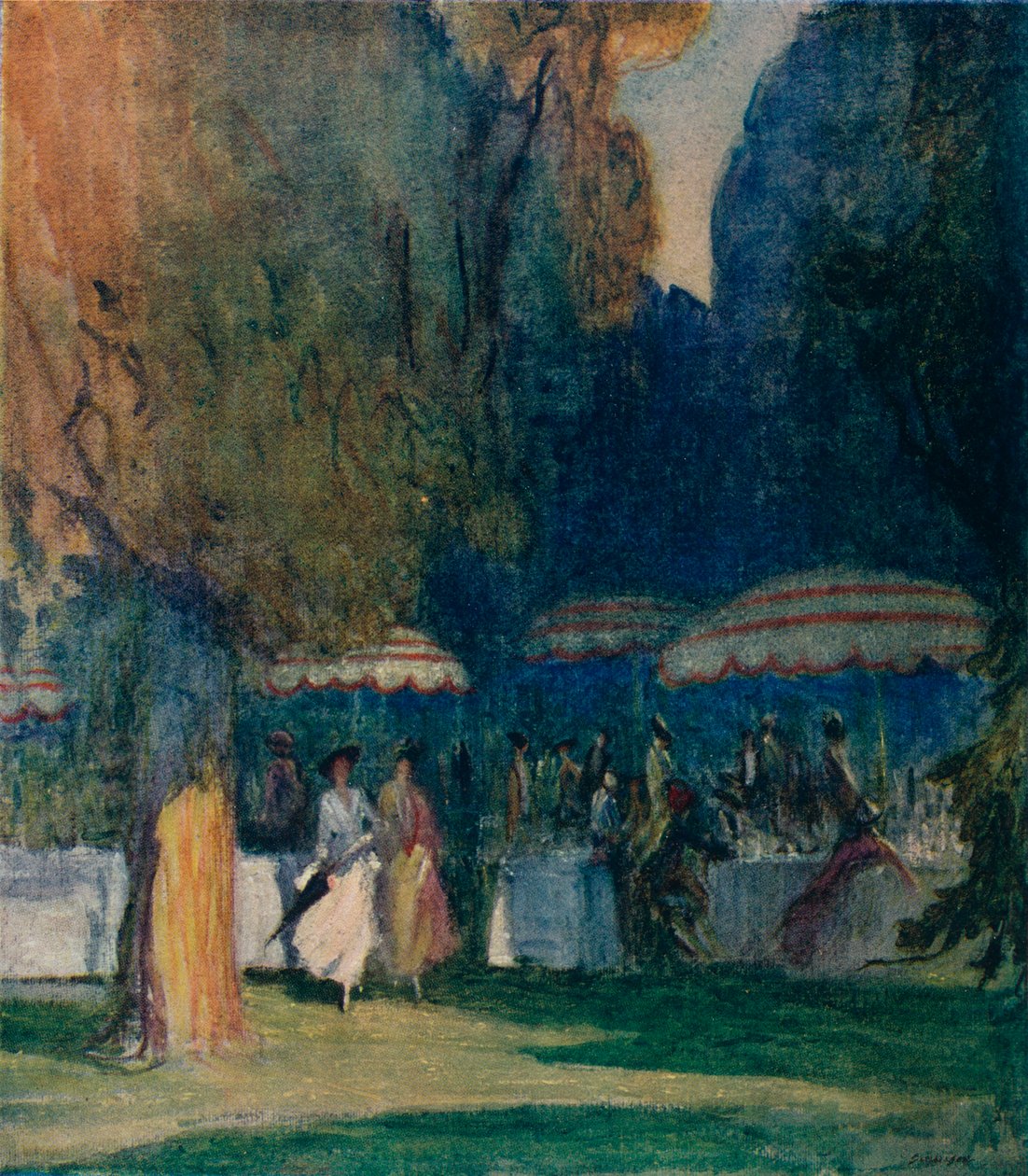 W Kensington Gardens, 1914 autorstwa Claude Allin Shepperson