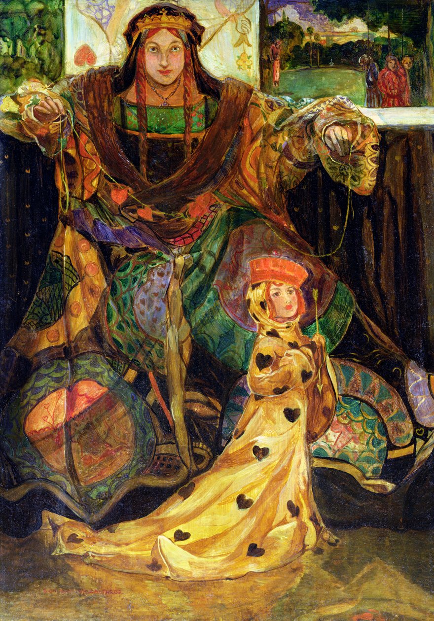 Królowa serc (olej) autorstwa Claude Andrew Calthrop