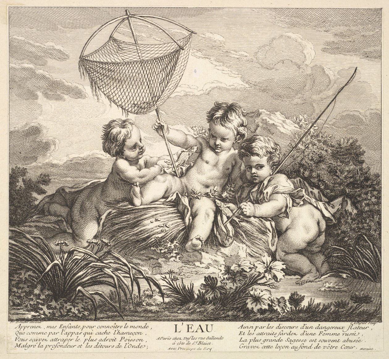 Woda, XVIII wiek. autorstwa Claude Augustin Duflos