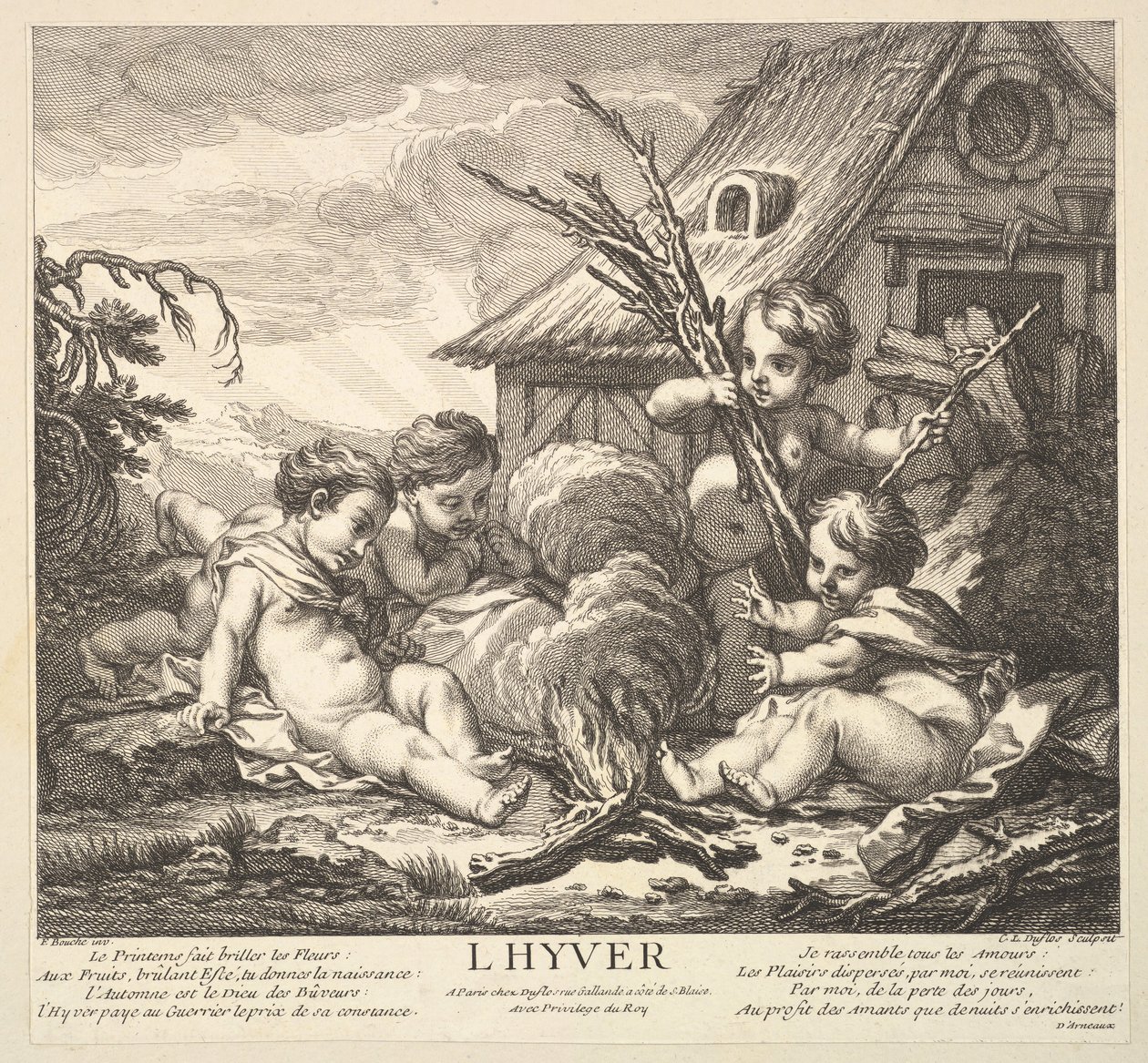 Zima 1735-86. autorstwa Claude Augustin Duflos