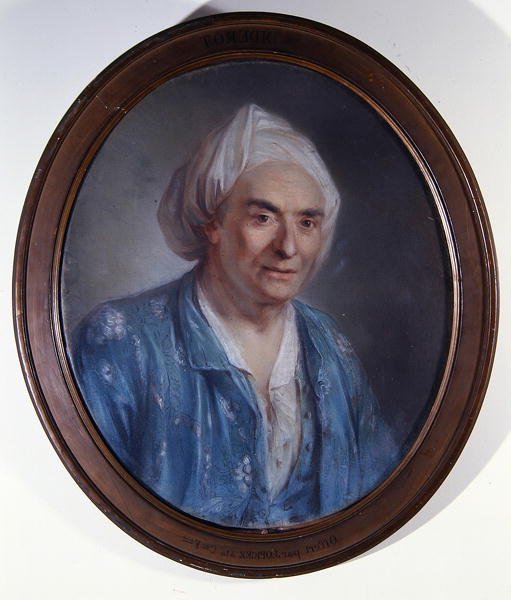 Portret Denisa Diderota (1713-84) c.1763 (olej na płótnie) autorstwa Claude Bornet