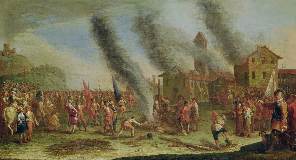 Nędza wojny. Pyre autorstwa Claude Callot
