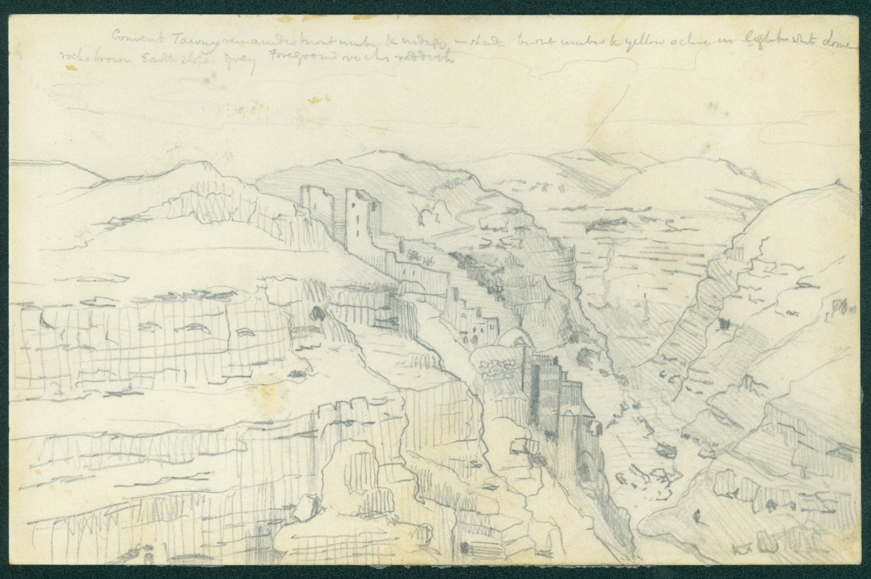 Mar Saba, 1873 autorstwa Claude Conder