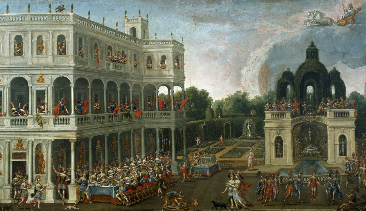 Bankiet Amazonek, Claude Deruet (1588-1660) autorstwa Claude Deruet