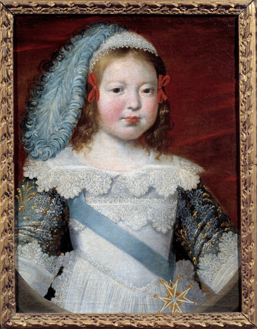 Portret delfina, przyszły Ludwik XIV (1638-1715). Obraz Claude