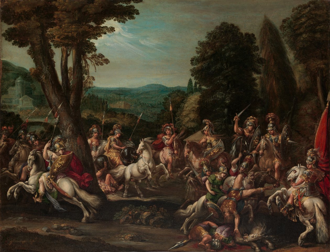 Triumf Amazonek, 1620s. autorstwa Claude Deruet