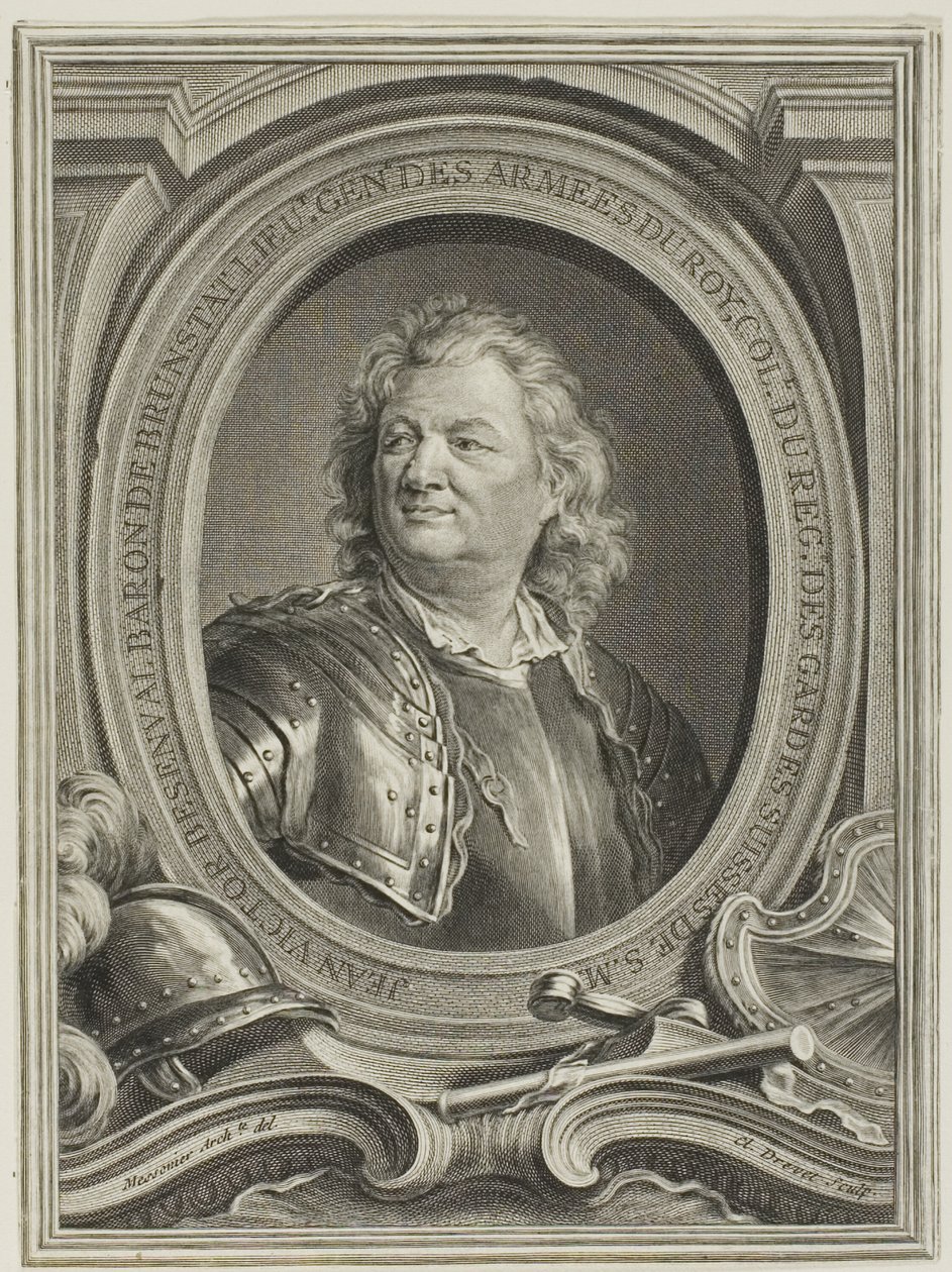 Portret Jeana-Victora, barona de Besenval autorstwa Claude Drevet