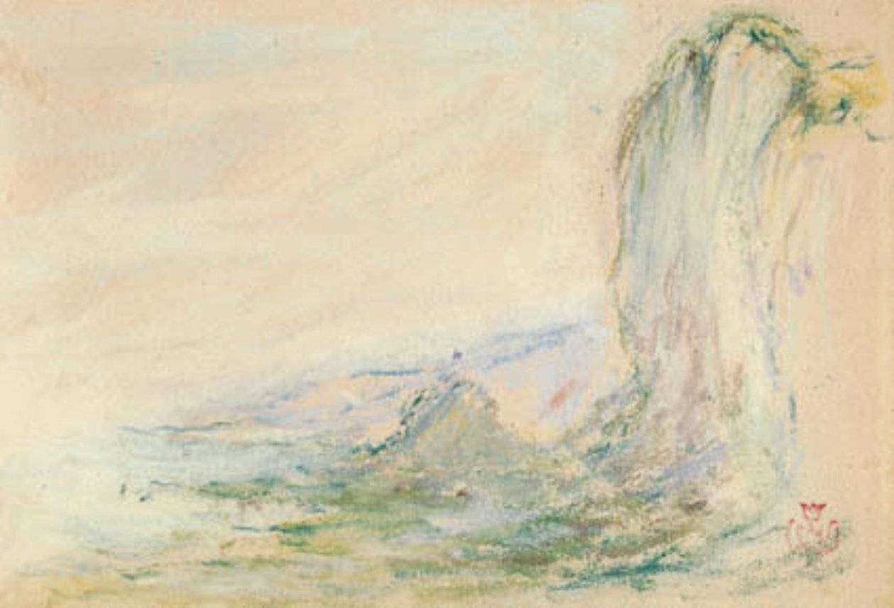Skały w Etretat podczas odpływu autorstwa Claude Emile Schuffenecker
