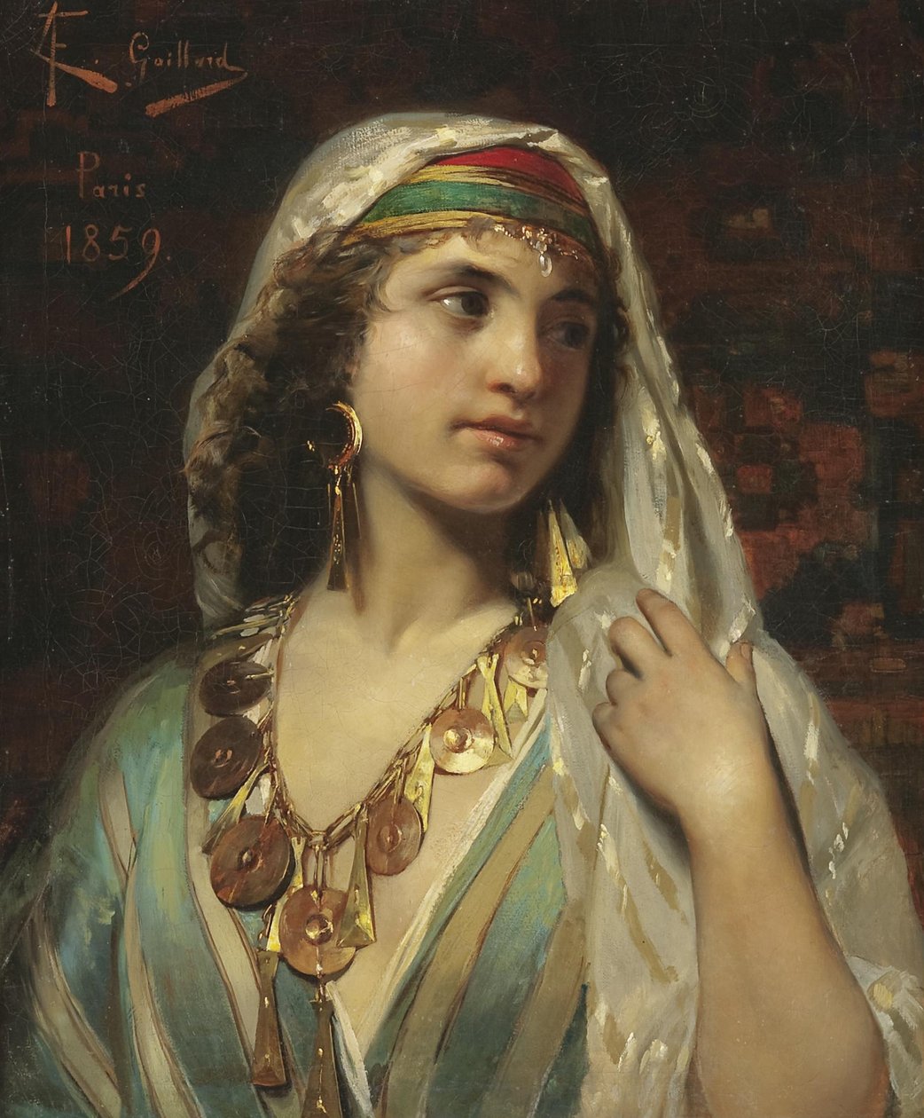 Odalisque autorstwa Claude Ferdinand Gaillard