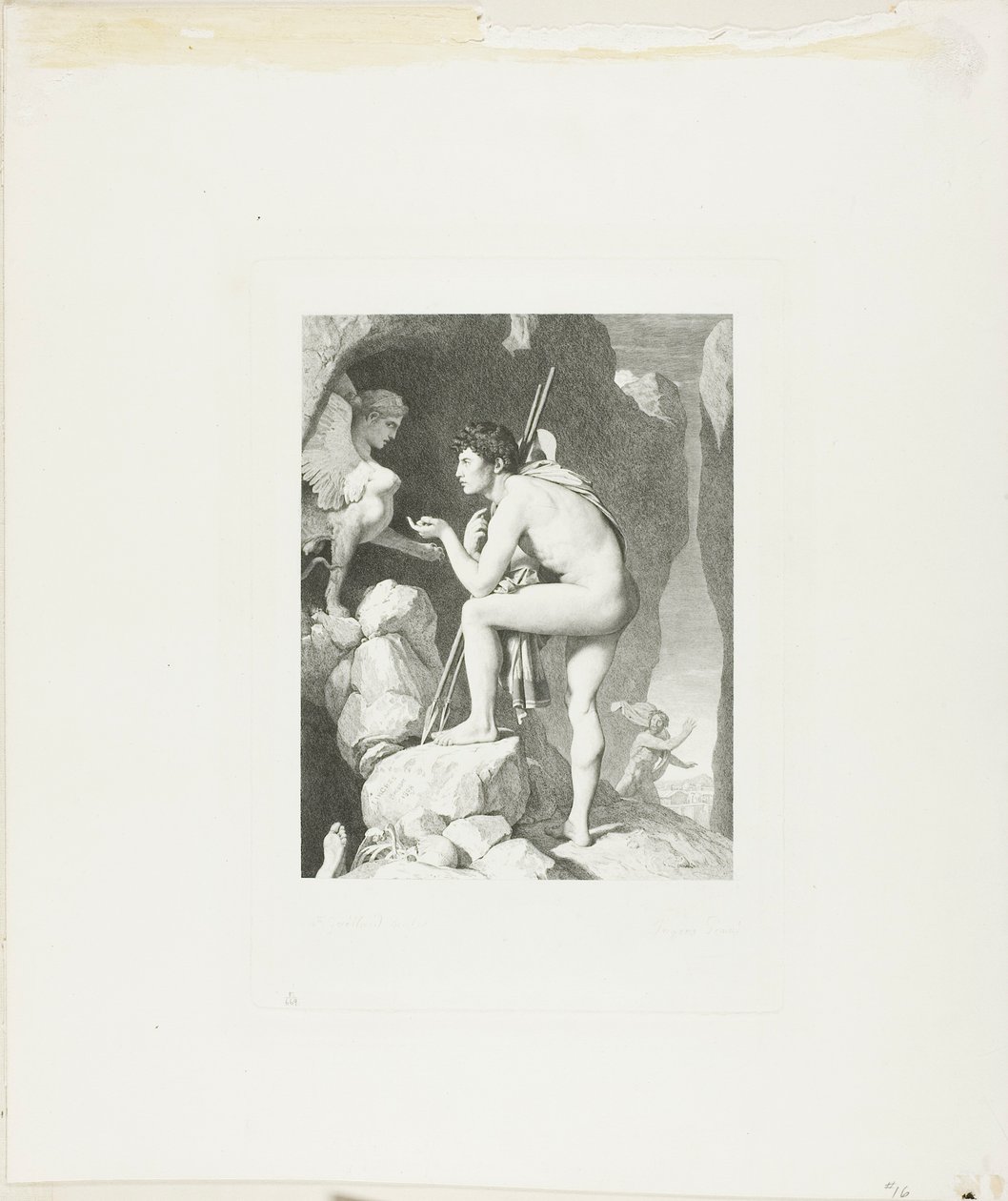 Edyp i Sfinks autorstwa Claude Ferdinand Gaillard