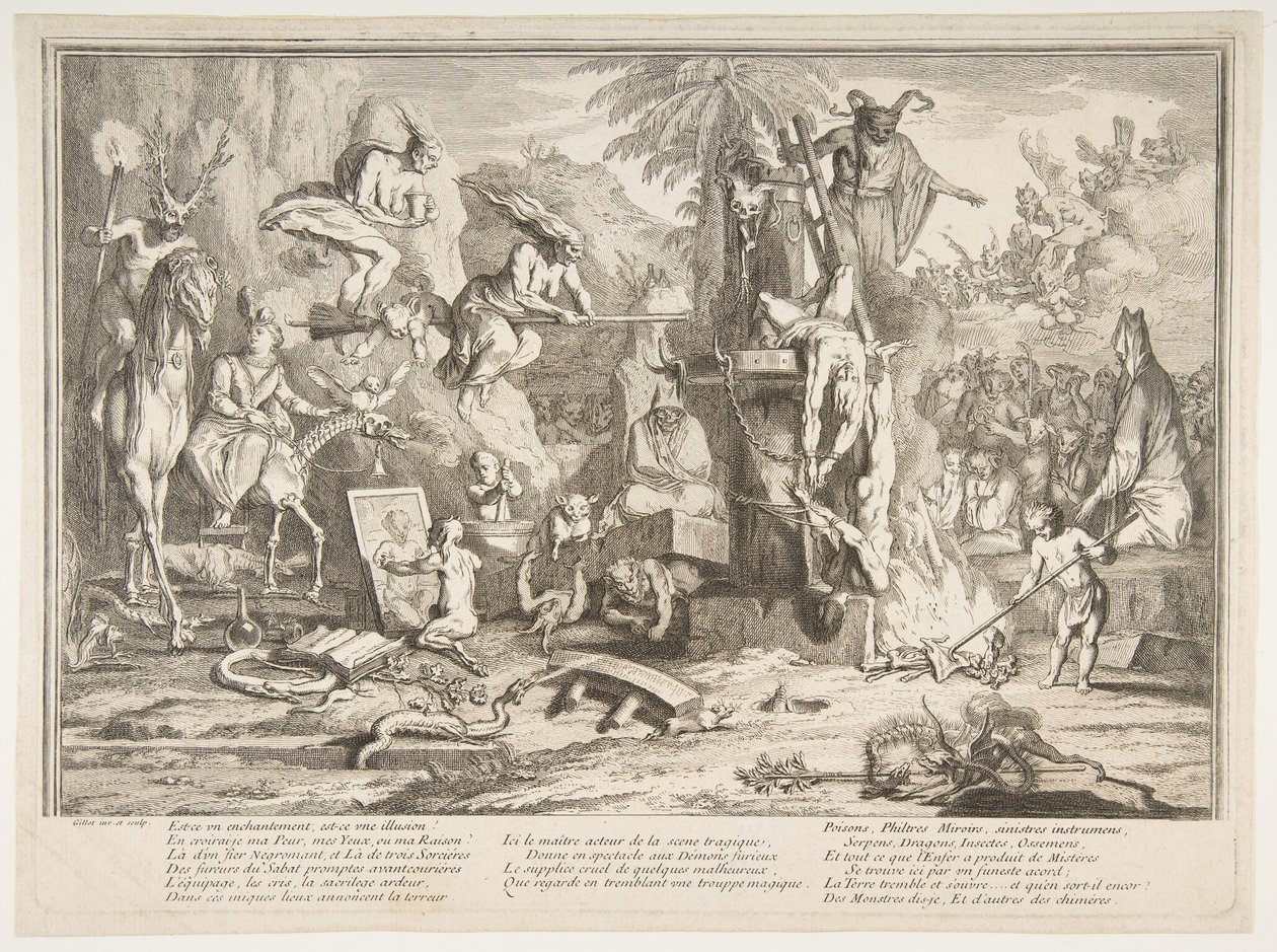 Czy to zaklęcie....n.d. autorstwa Claude Gillot