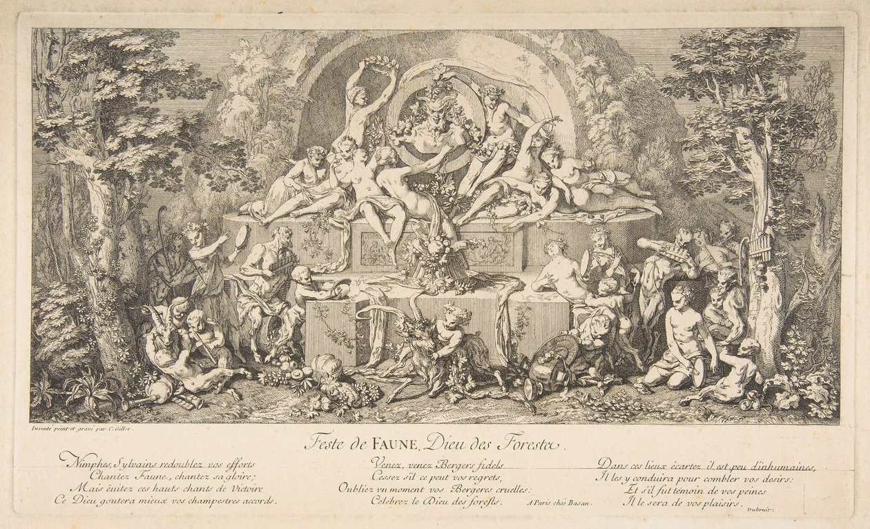 Święto Fauna.n.d. autorstwa Claude Gillot