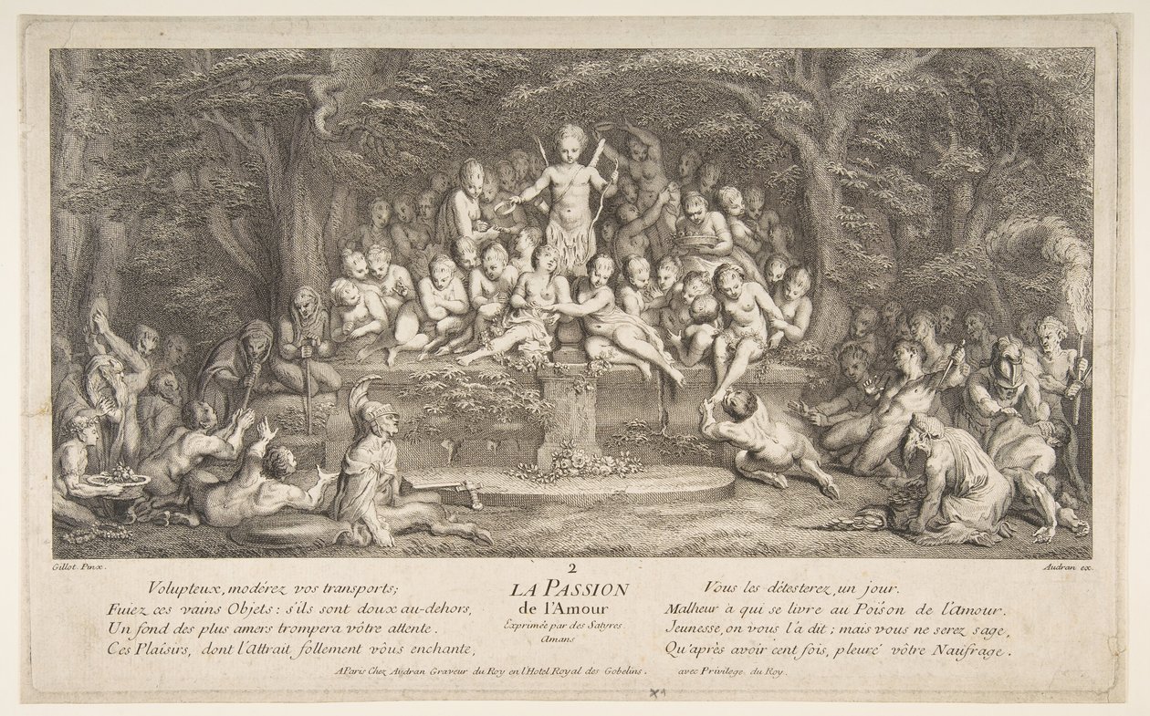 Pasja do miłości.a.n.d. autorstwa Claude Gillot