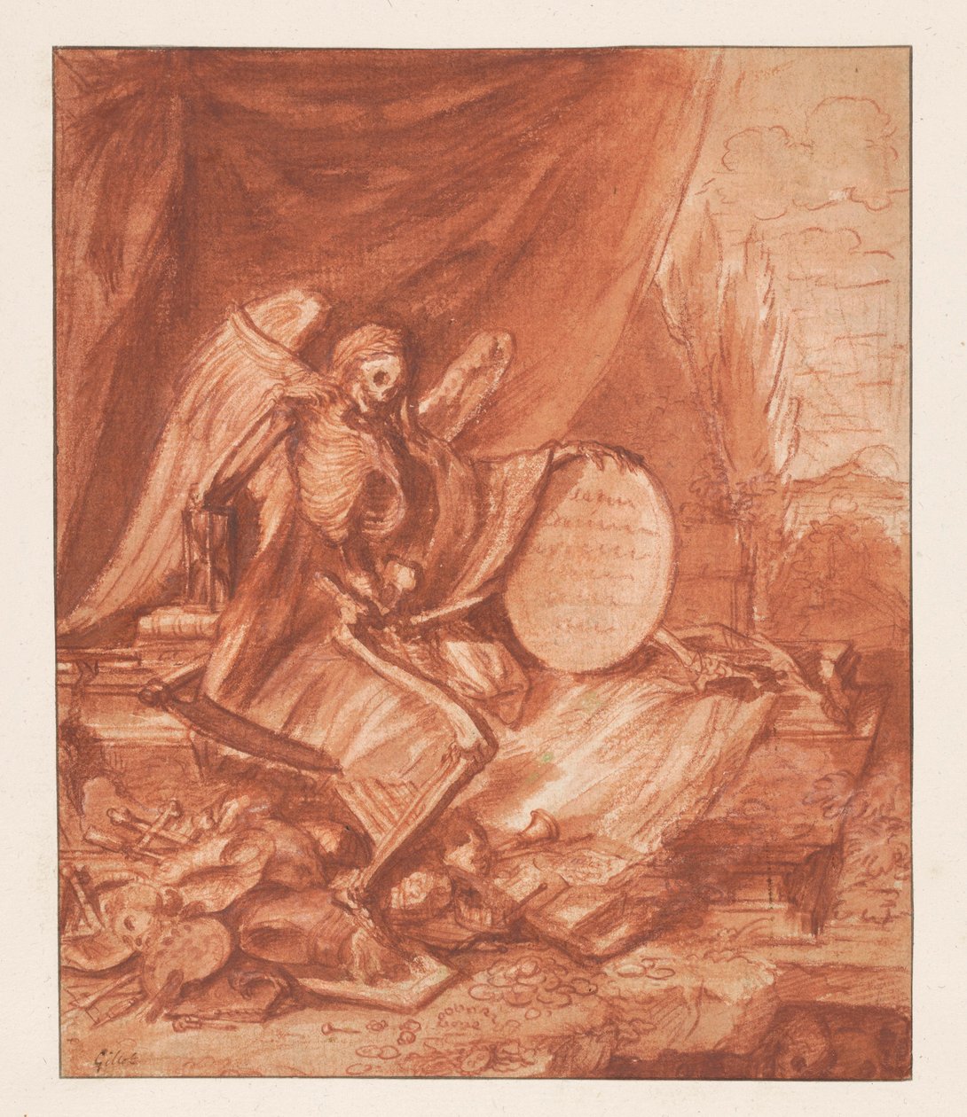 Próżność-alegoria autorstwa Claude Gillot