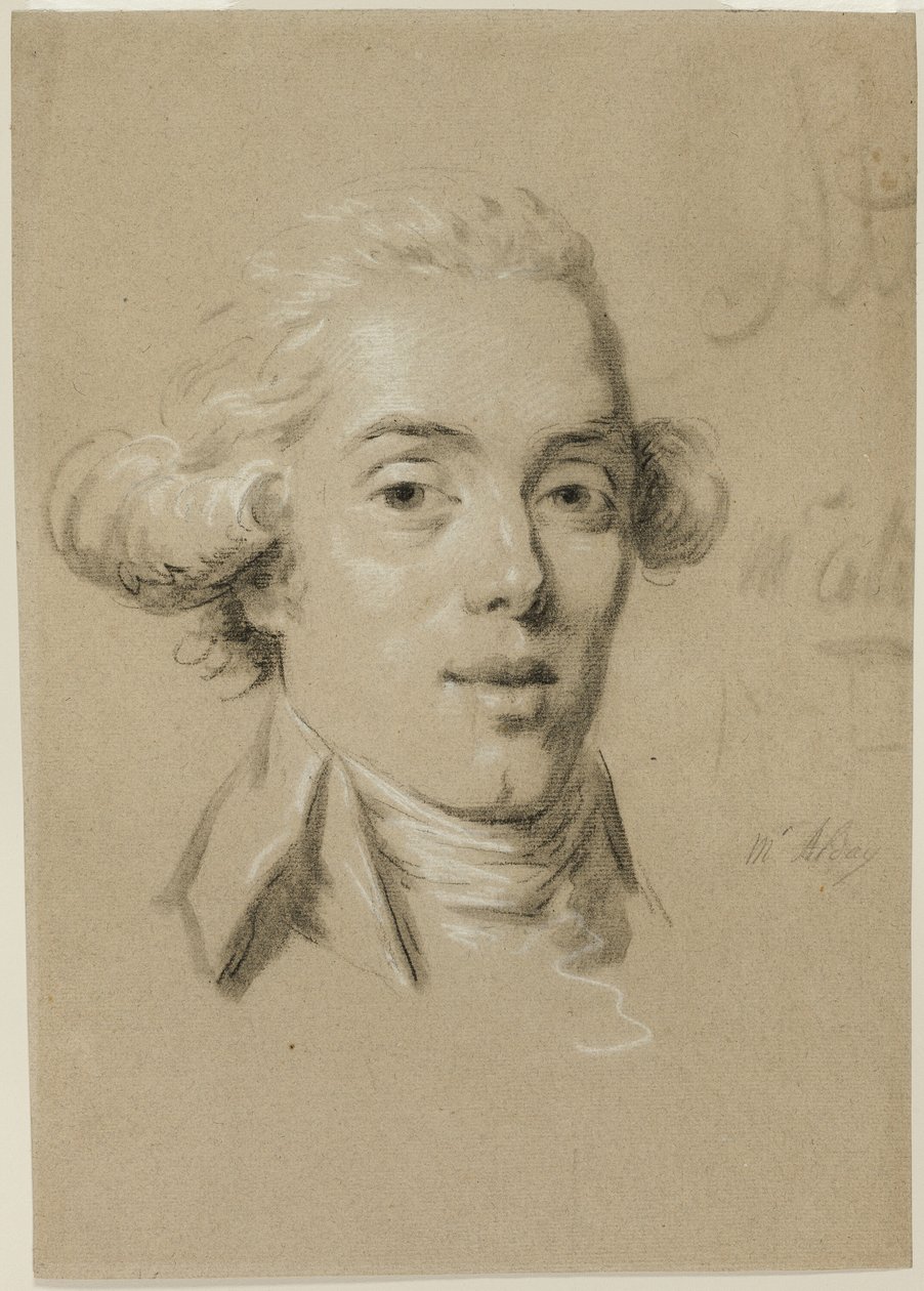 Portret młodego mężczyzny autorstwa Claude Jean Baptiste Hoin