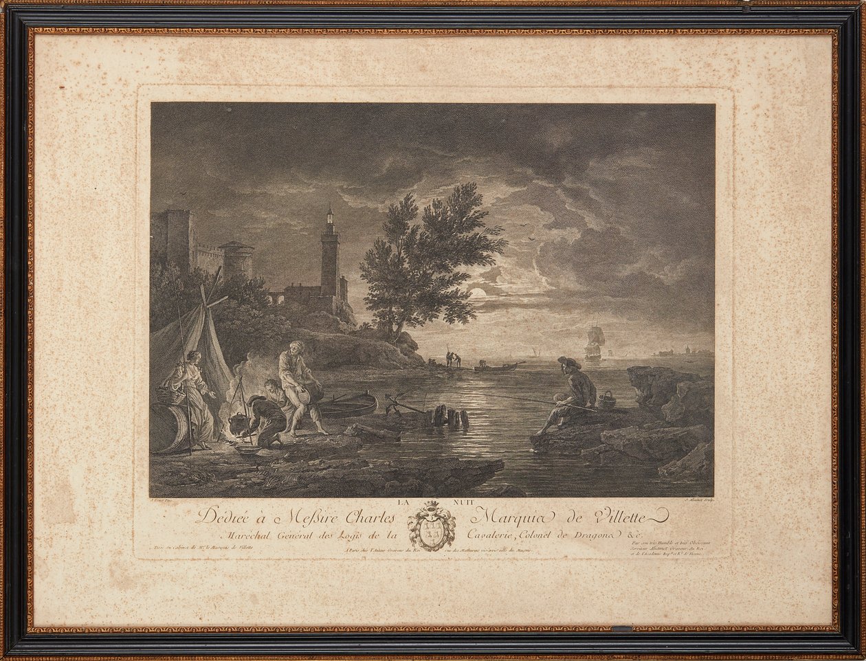 Francuskie ryciny na stali autorstwa Claude Joseph (after) Vernet
