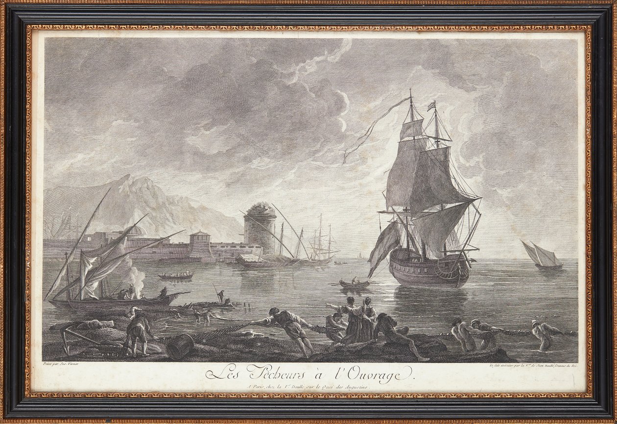 Francuskie ryciny na stali autorstwa Claude Joseph (after) Vernet