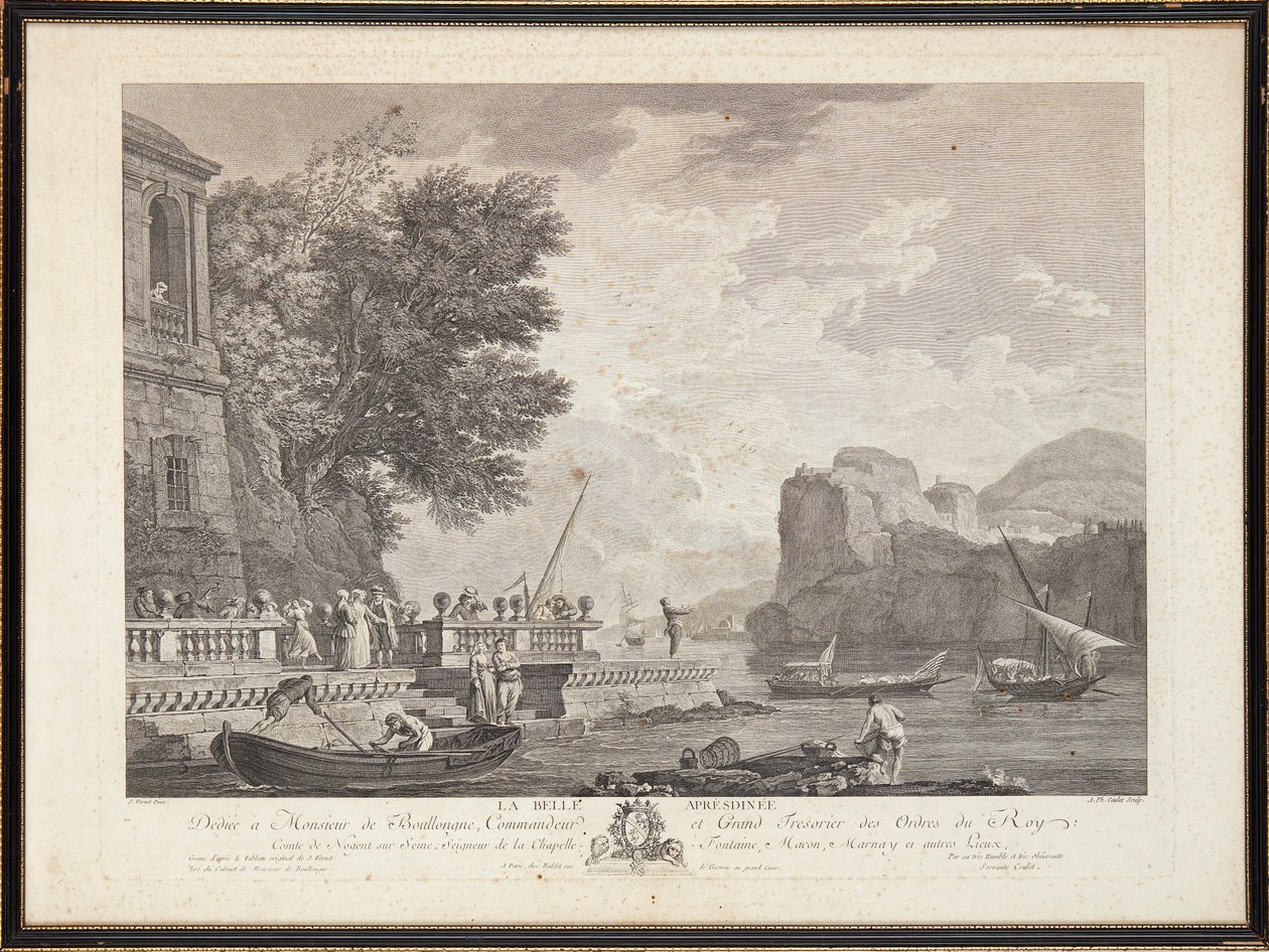 Francuskie ryciny na stali autorstwa Claude Joseph (after) Vernet