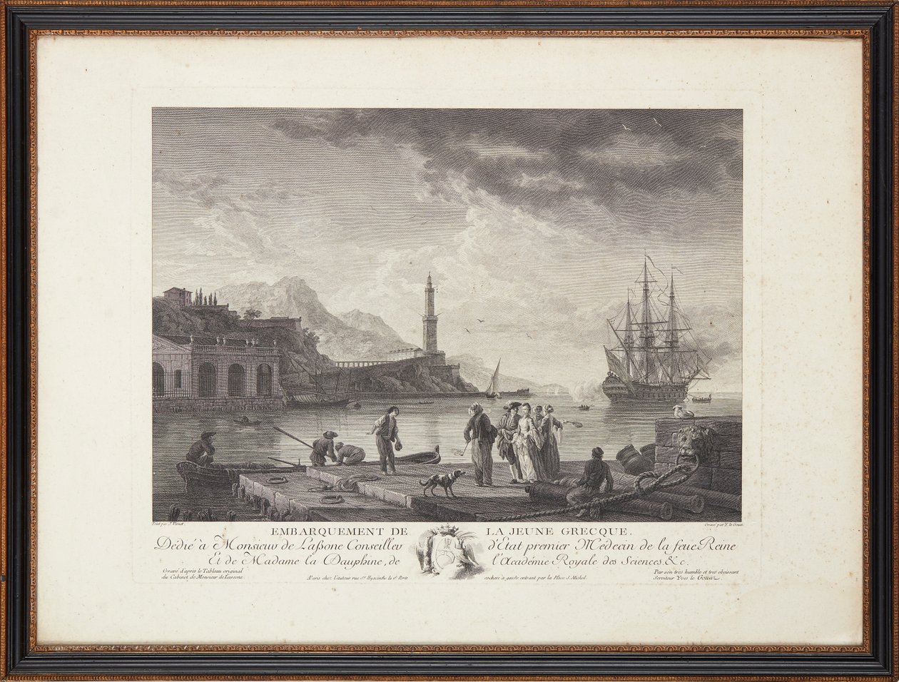 Francuskie ryciny na stali autorstwa Claude Joseph (after) Vernet