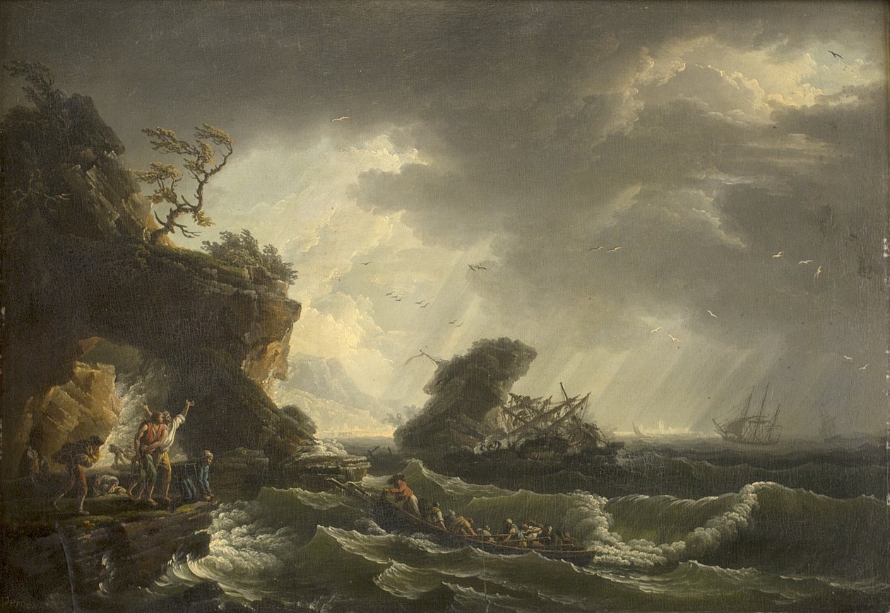 Wrak statku autorstwa Claude Joseph Vernet