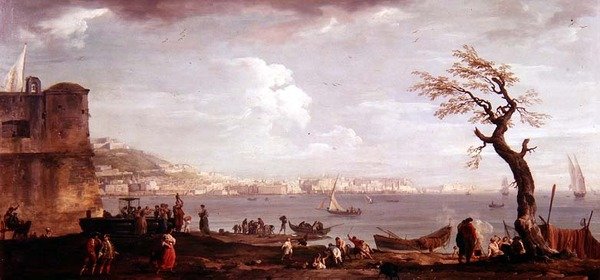 Zatoka Neapolitańska od południa autorstwa Claude Joseph Vernet