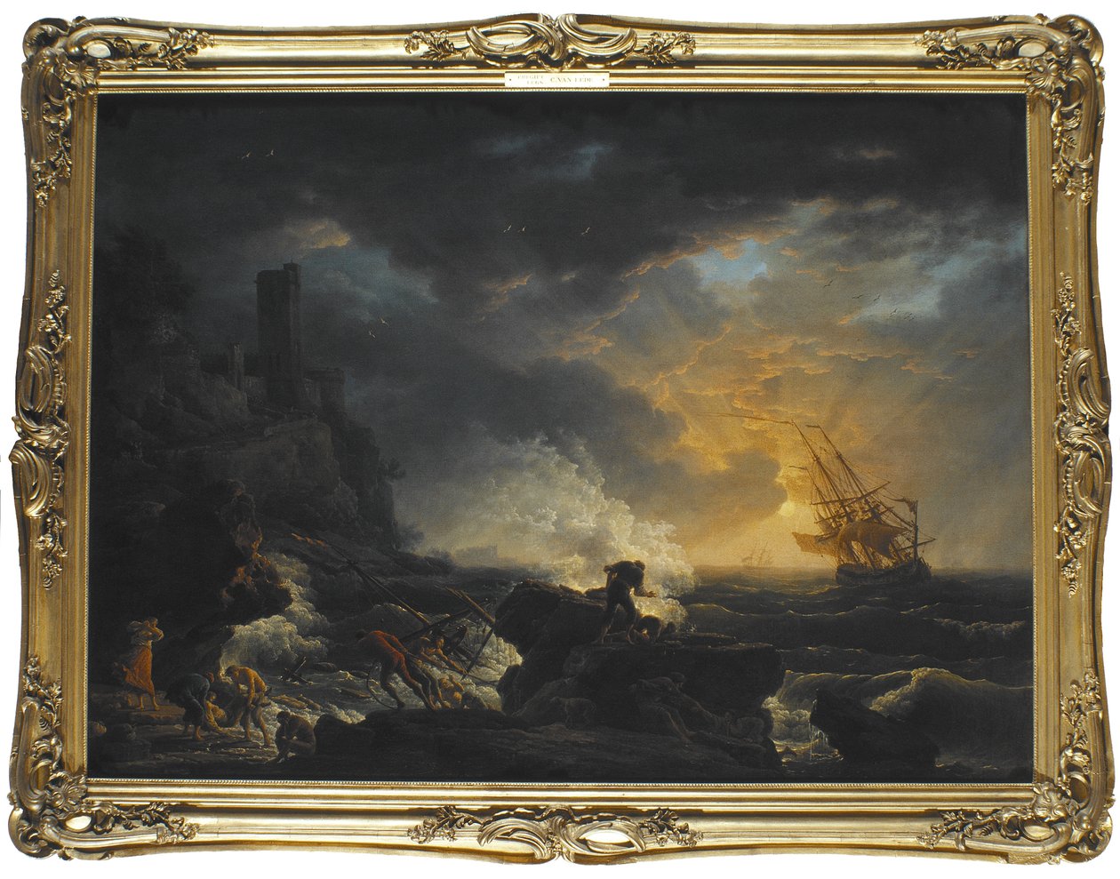 Wrak statku autorstwa Claude Joseph Vernet