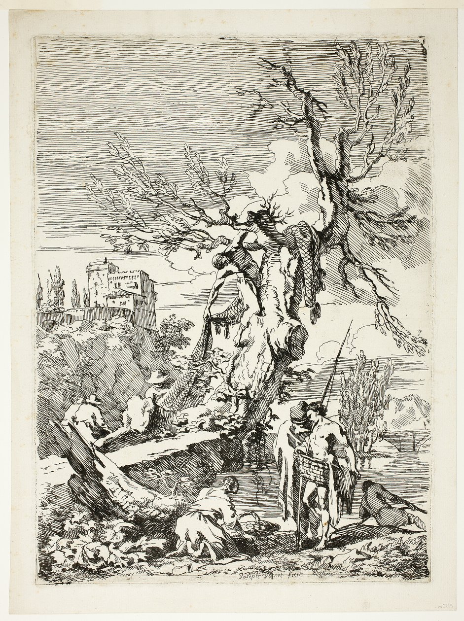 Powrót z wędkowania autorstwa Claude Joseph Vernet