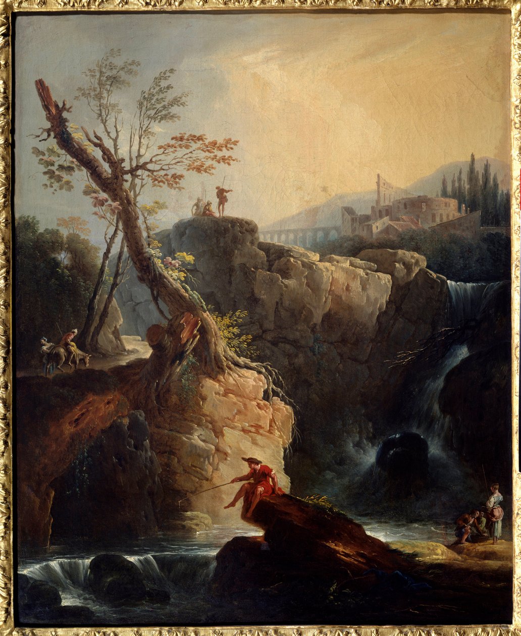 Wodospad Malarstwo Josepha Verneta (1714-1789) 1773 Nd. 0,75x0,6 m Rouen, Muzeum Sztuk Pięknych. autorstwa Claude Joseph Vernet