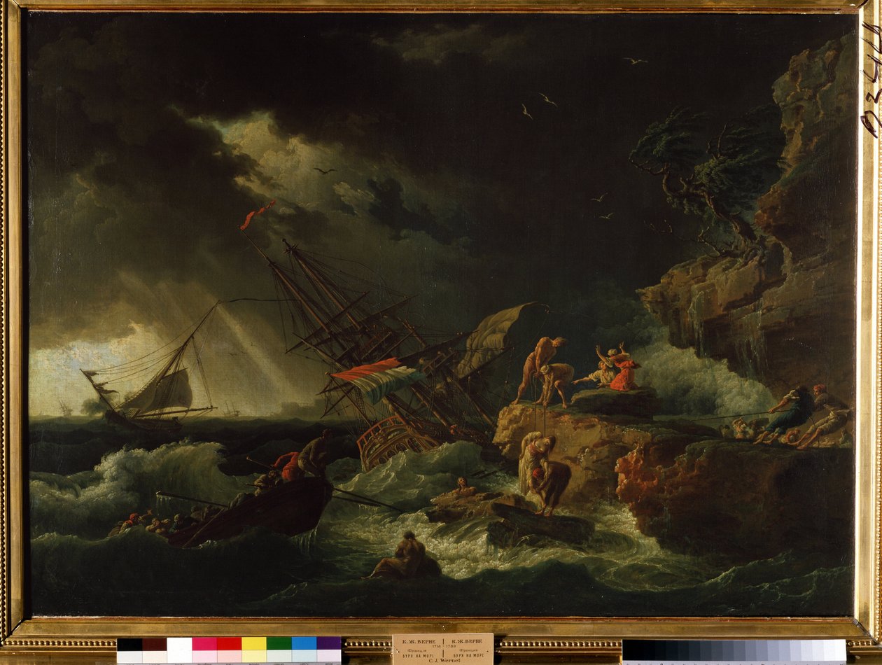 Nieznany obraz autorstwa Claude Joseph Vernet