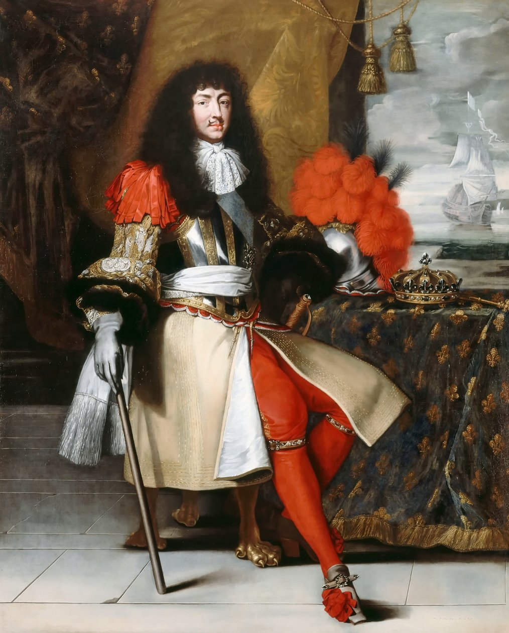 Ludwik XIV, król Francji 1638-1715 autorstwa Claude Lefebvre