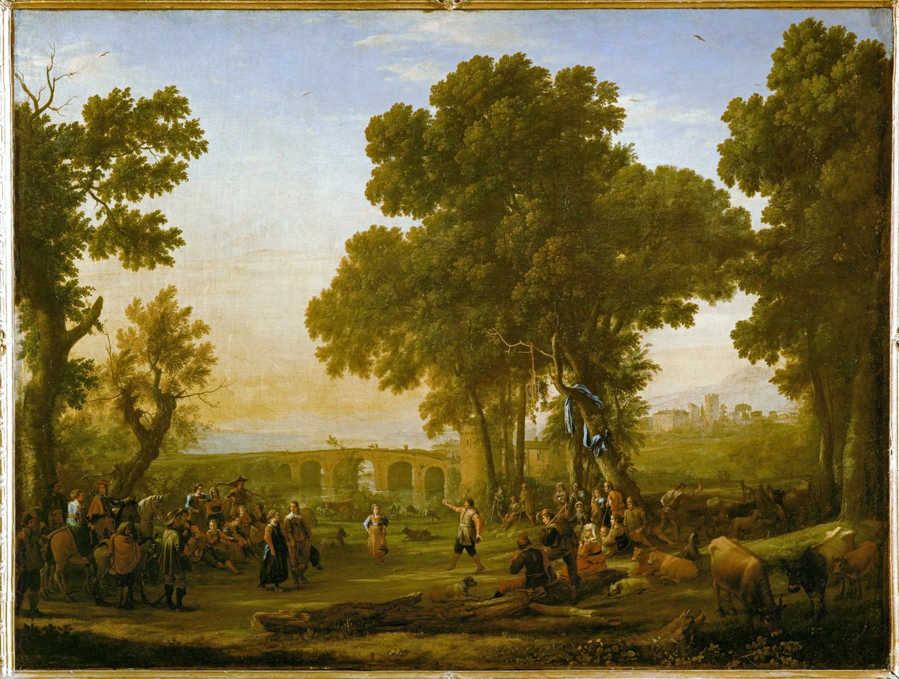 Festyn wiejski ... autorstwa Claude Lorrain (1600-82)