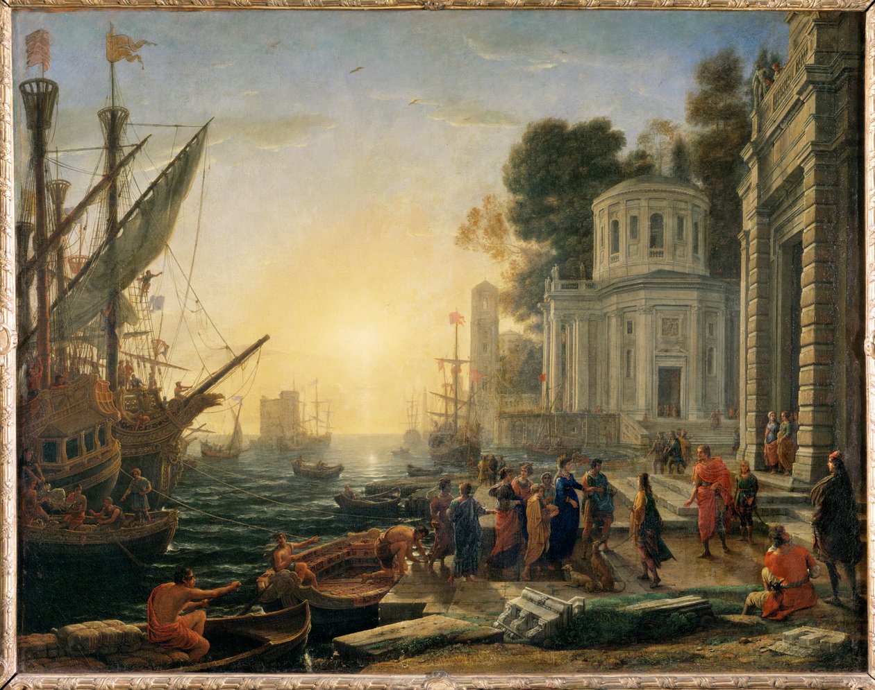 Lądowanie Kleopatry w Tarsie na spotkanie z ... autorstwa Claude Lorrain (1600 82)